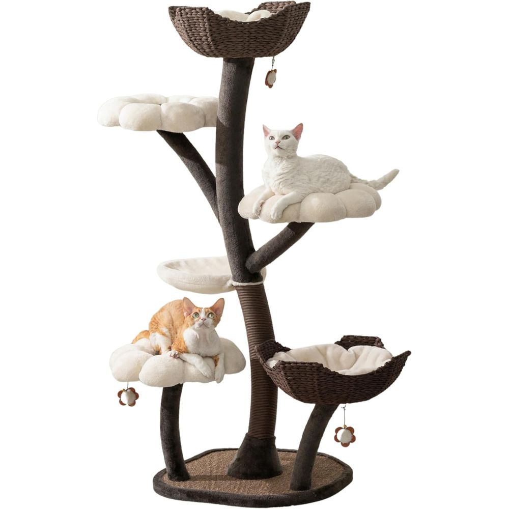 Cat Scratching Post - 59 Lower-Level Cat Tree with Washable