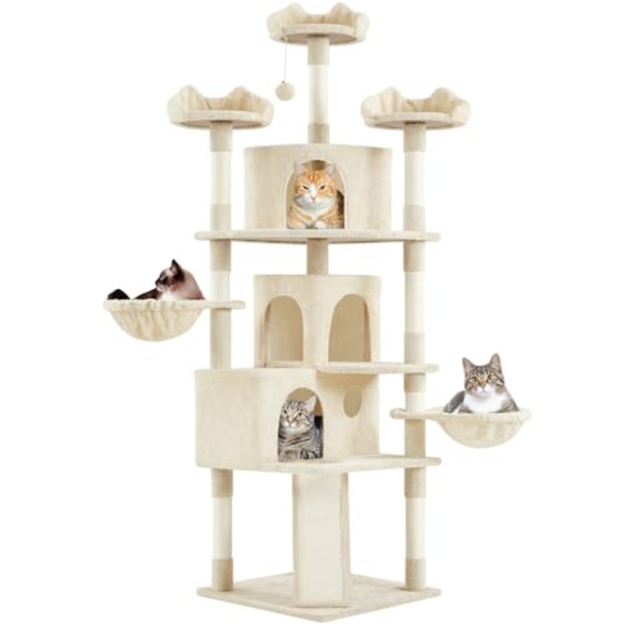 Cat Scratching Post - 76.5in Multi-Level Large Cat Tree Big