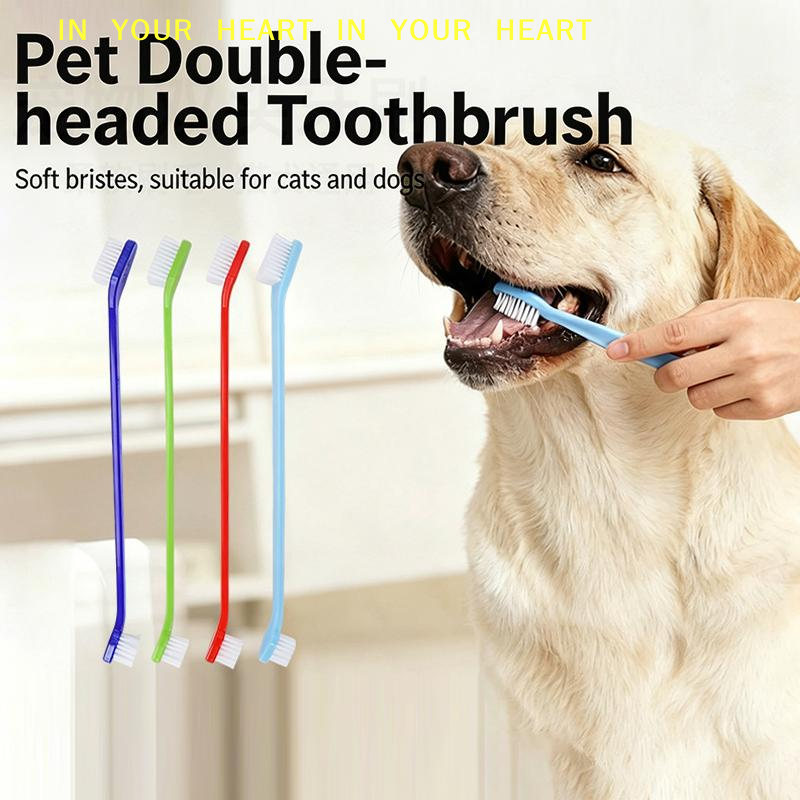 Pet X Supplies & Tack - 【X】Cat Dog Toothbrush with Long Handle