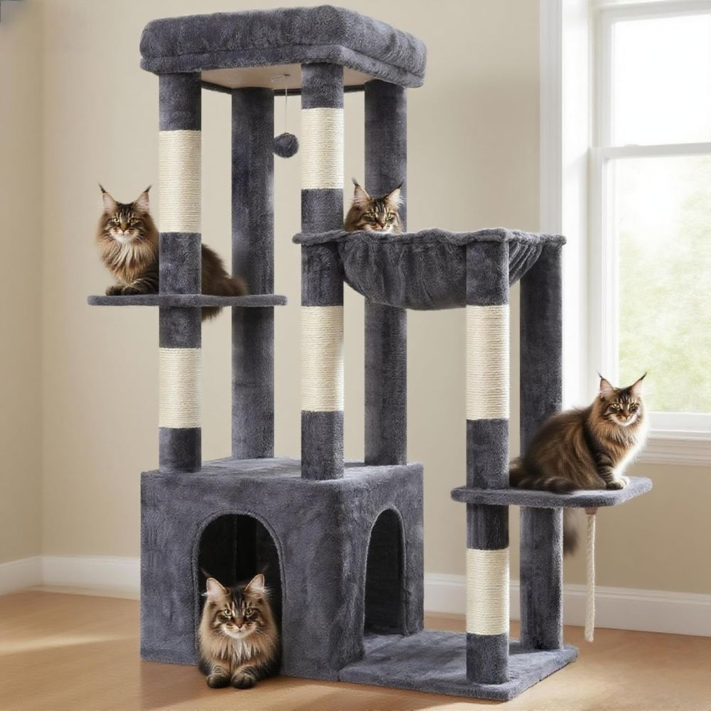 Cat Scratching Post - Sturdy Large Cat Tree Tower with