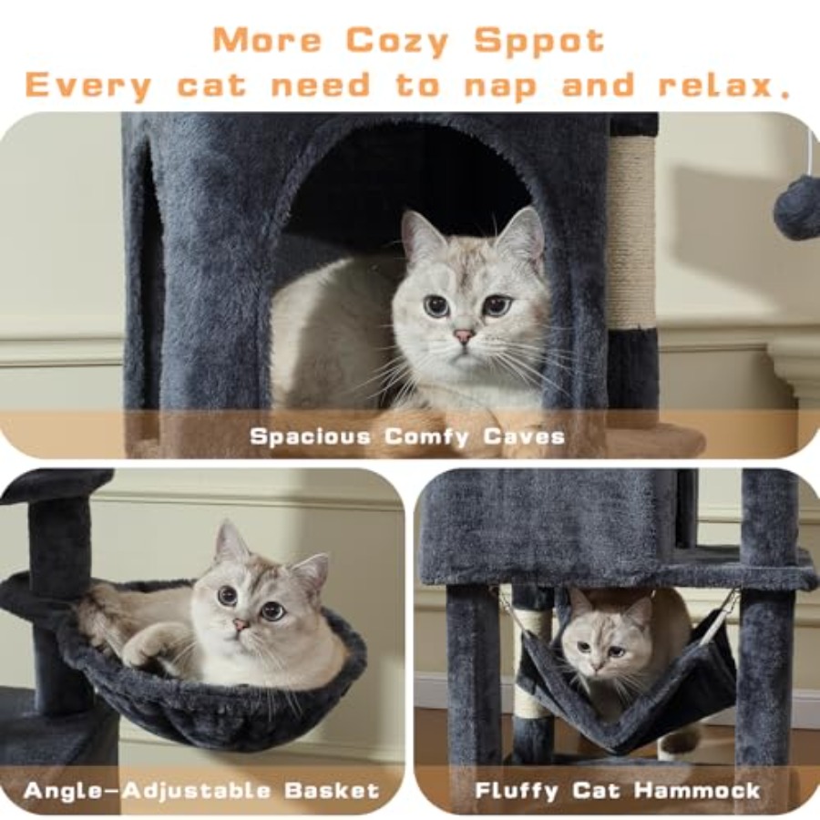 Cat Tree 70-Inch Cat Tree Towe - Cat Scratching Post incelemesi ve fiyatı