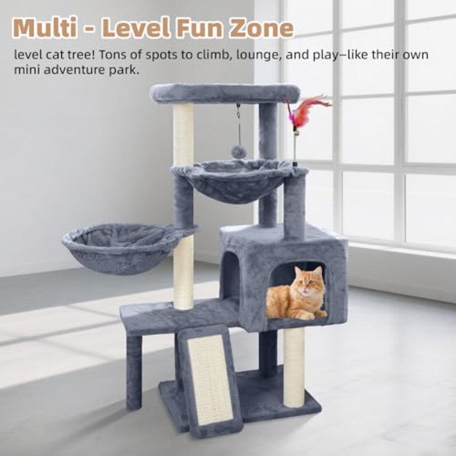 Cat Tree with Cat Condo and Tw - Cat Scratching Post incelemesi ve fiyatı