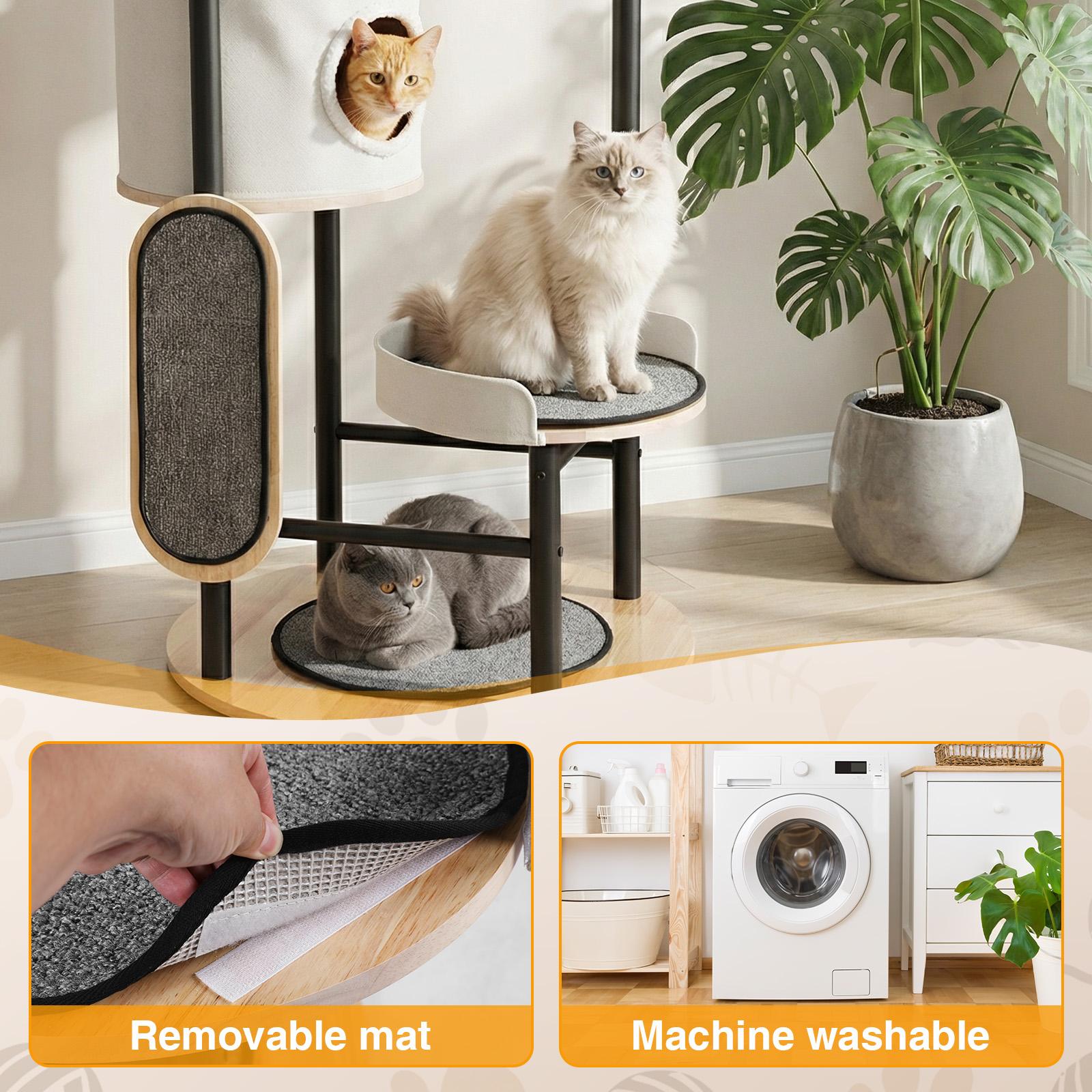 66-Inch Cat Tree with Scratchi - Pet X Supplies & Tack incelemesi ve fiyatı