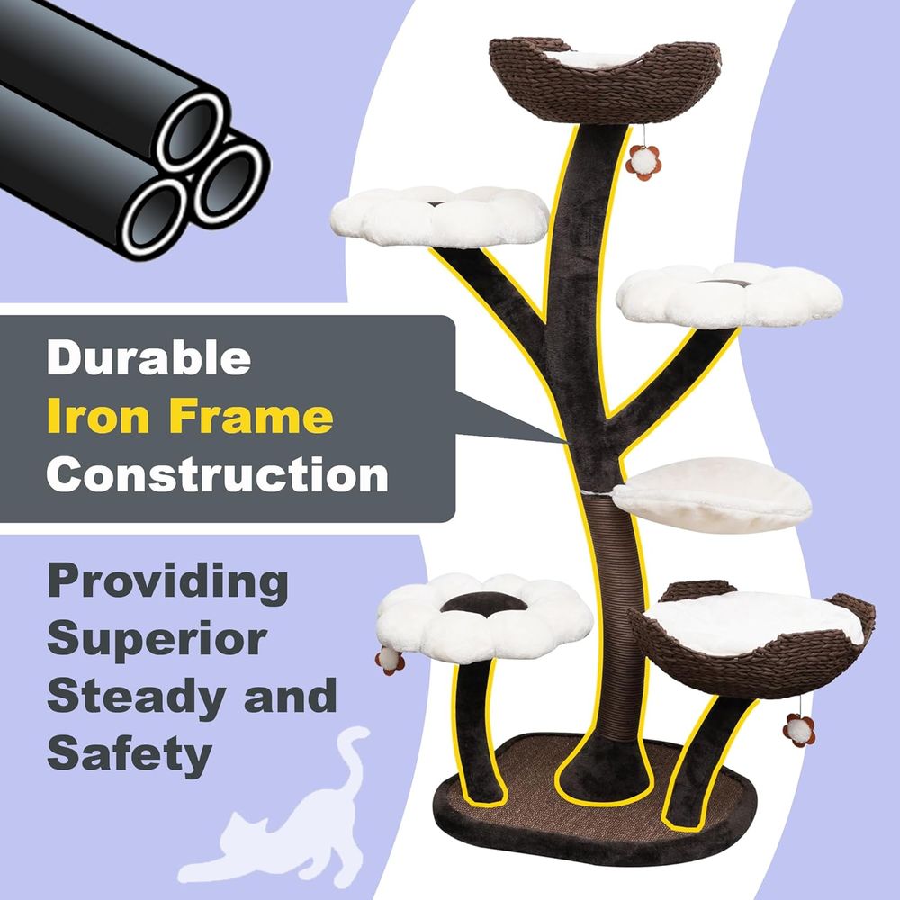 59 Lower-Level Cat Tree with W - Cat Scratching Post incelemesi ve fiyatı