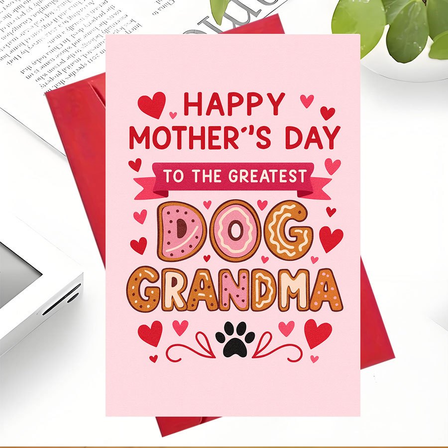 1Pcs Mother's Day Greeting Car - Pet Supplies Gift Card incelemesi ve fiyatı