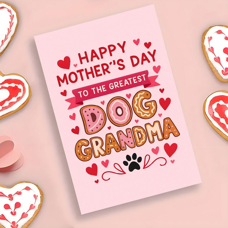 1Pcs Mother's Day Greeting Car - Pet Supplies Gift Card incelemesi ve fiyatı
