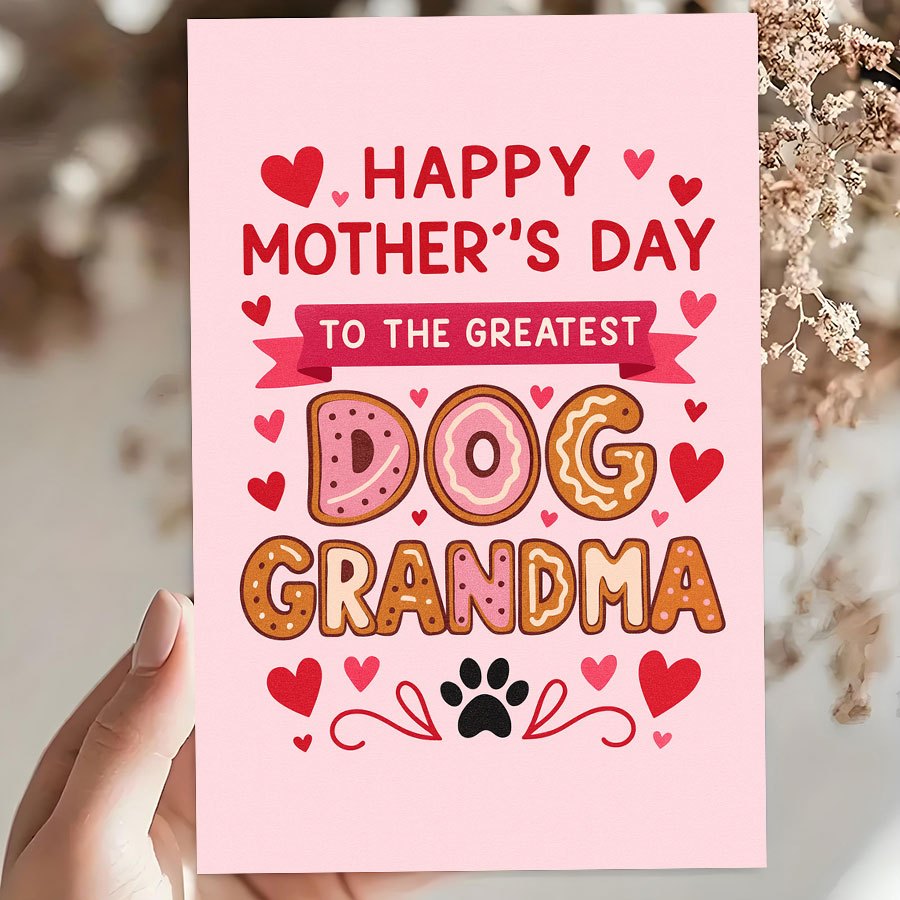 1Pcs Mother's Day Greeting Car - Pet Supplies Gift Card incelemesi ve fiyatı