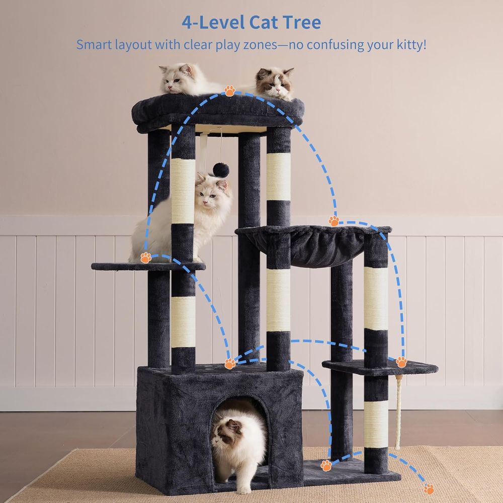 Sturdy Large Cat Tree Tower wi - Cat Scratching Post incelemesi ve fiyatı
