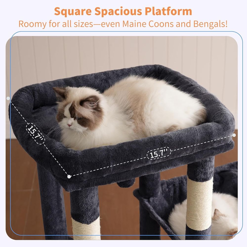 Sturdy Large Cat Tree Tower wi - Cat Scratching Post incelemesi ve fiyatı