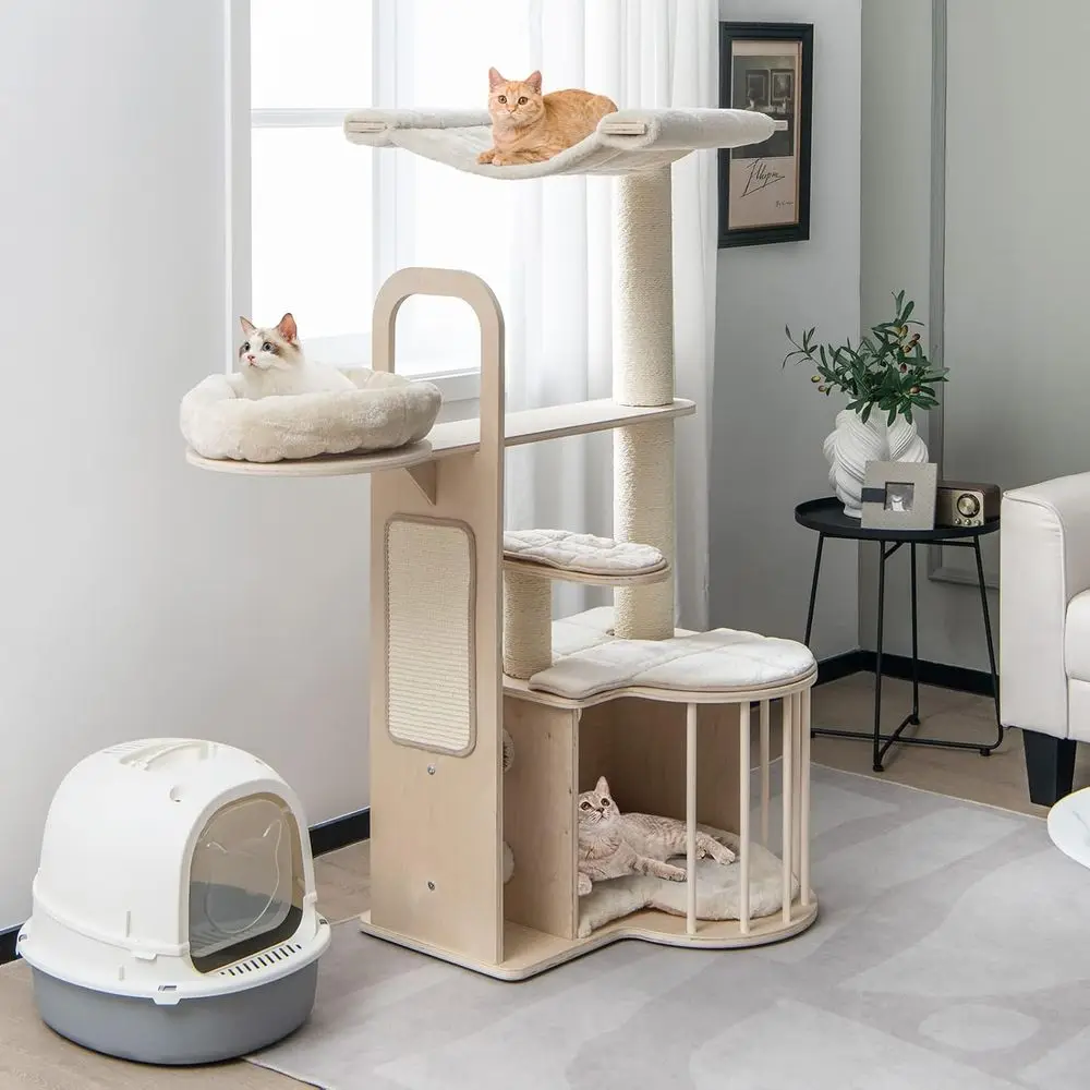 55 Multi-Level Cat Tower with  - Cat Scratching Post incelemesi ve fiyatı