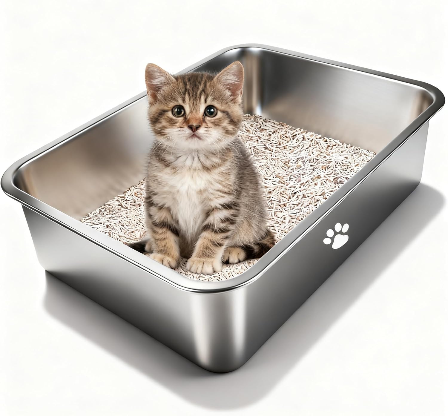 Stainless Steel Cat Litter Box - Pet X Supplies & Tack incelemesi ve fiyatı