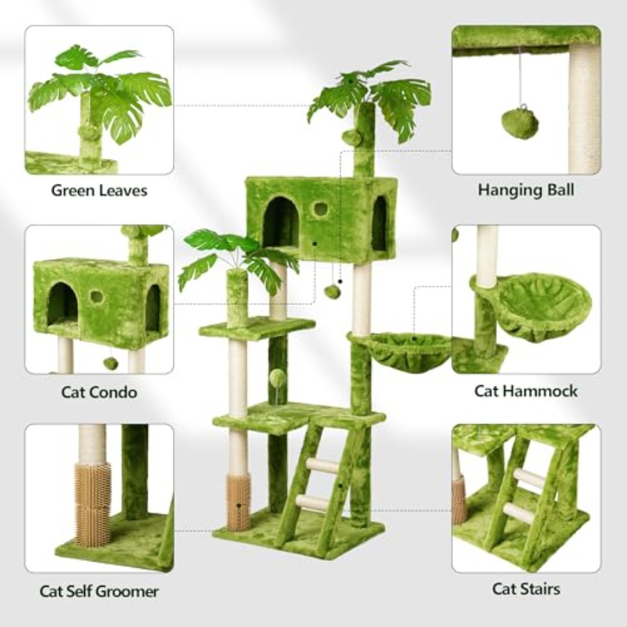 in Tall Cat Tree with Leaves f - Cat Scratching Post incelemesi ve fiyatı