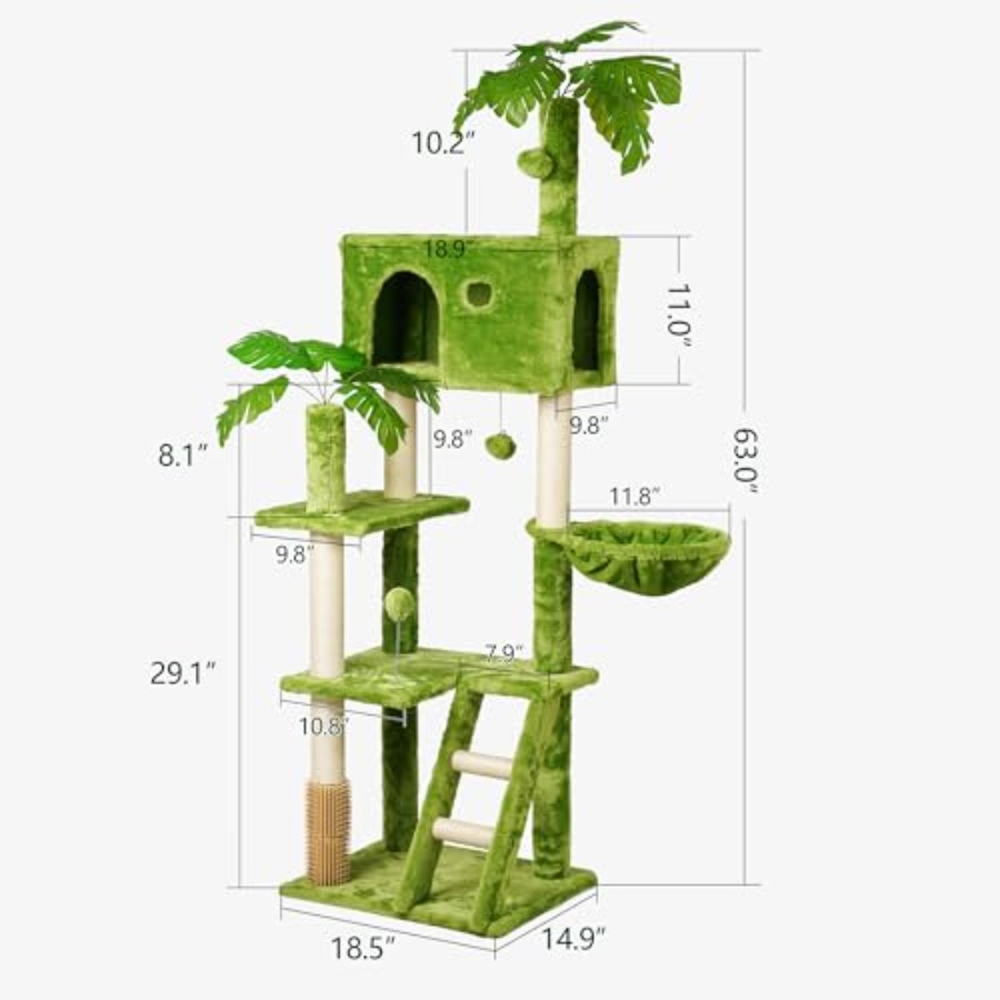in Tall Cat Tree with Leaves f - Cat Scratching Post incelemesi ve fiyatı