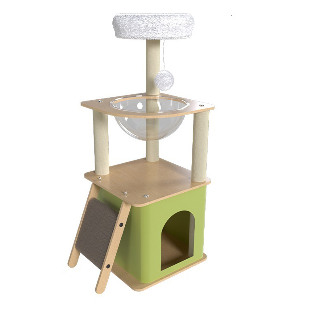 Green Cat Tree with Cat Condos - Cat Scratching Post incelemesi ve fiyatı