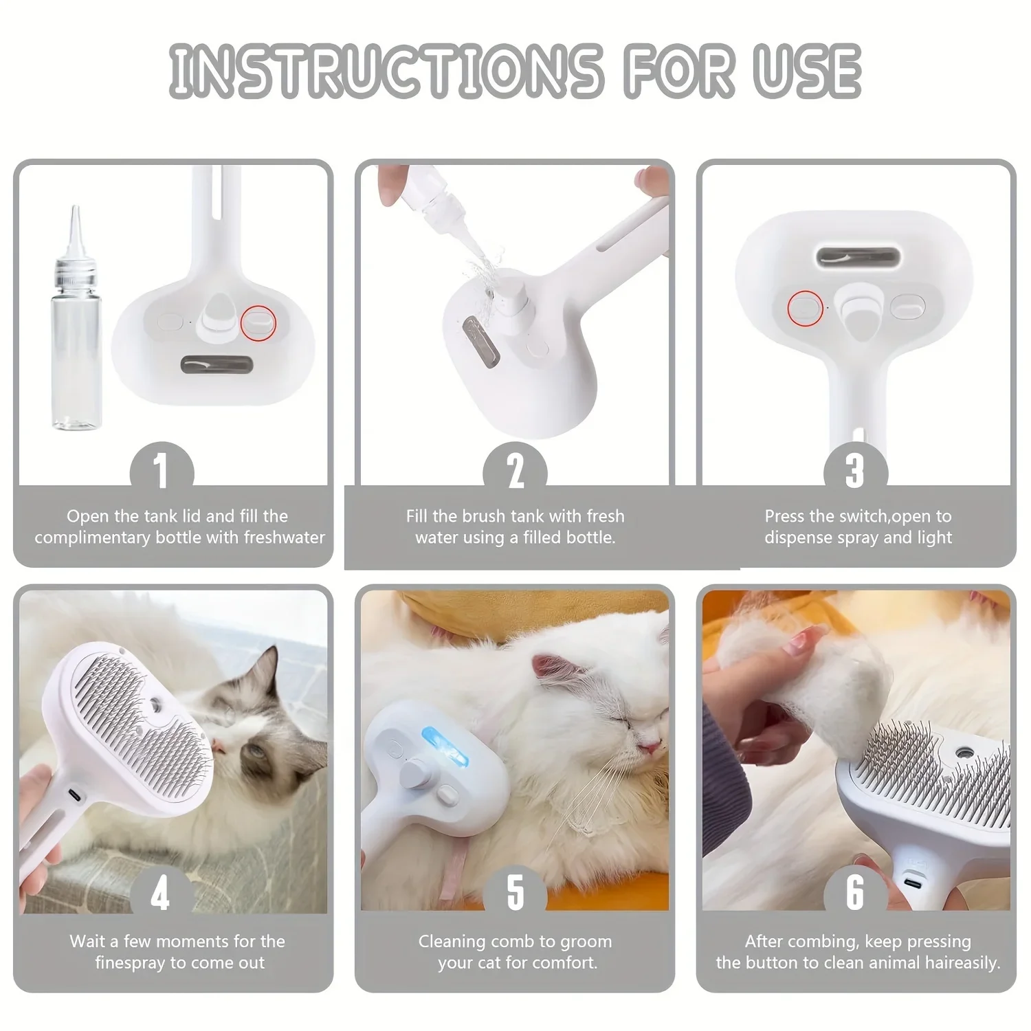 Pet Spray Hair Comb Pet Hair R - Pet Supplies Dropshipping incelemesi ve fiyatı